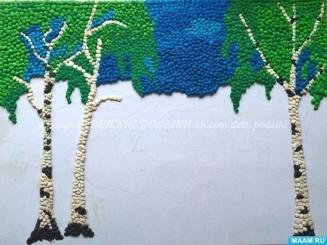 Картина из пластилина "Весна" Картина из пластилина "Весна"