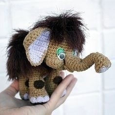 Мамонтёнок из пряжи Мамонтёнок из пряжи