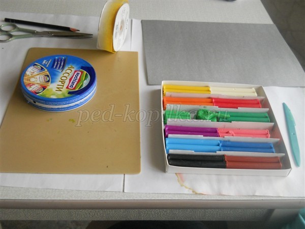 Аппликация из пластилина