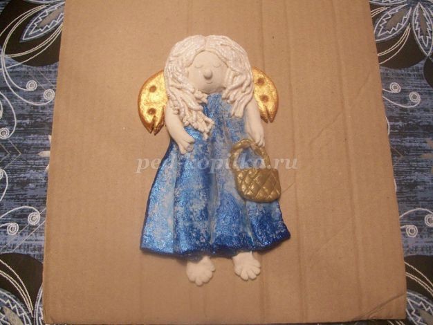 Нежный ангел из солёного теста детскими руками: мастер-класс, часть 3 Нежный ангел из солёного теста детскими руками: мастер-класс, часть 3