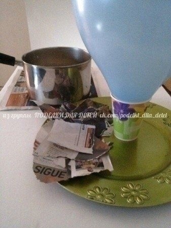 Воздушный шар из папье-маше Воздушный шар из папье-маше