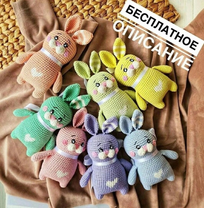 Зайчики из пряжи Зайчики из пряжи