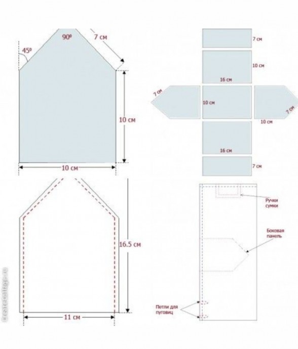 Сумочка-домик для кукол Сумочка-домик для кукол