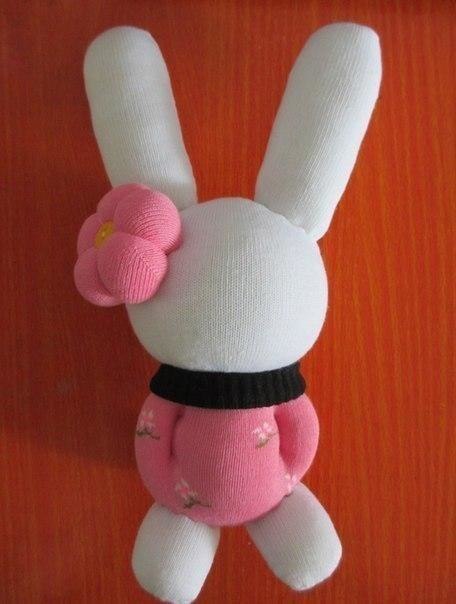 Зайчик из носков Зайчик из носков