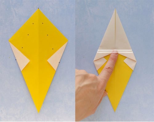 Мороженое в технике оригами
