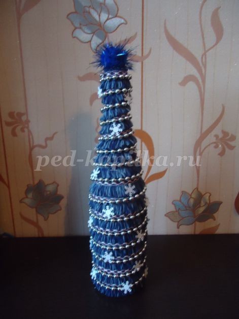 Новогодняя ёлка из бросового материала: часть 1