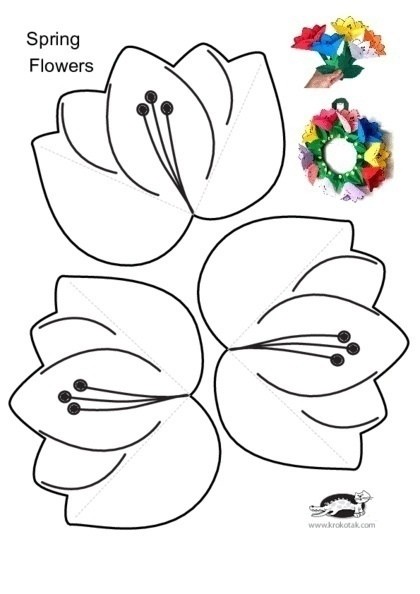 Весенняя поделка с цветами