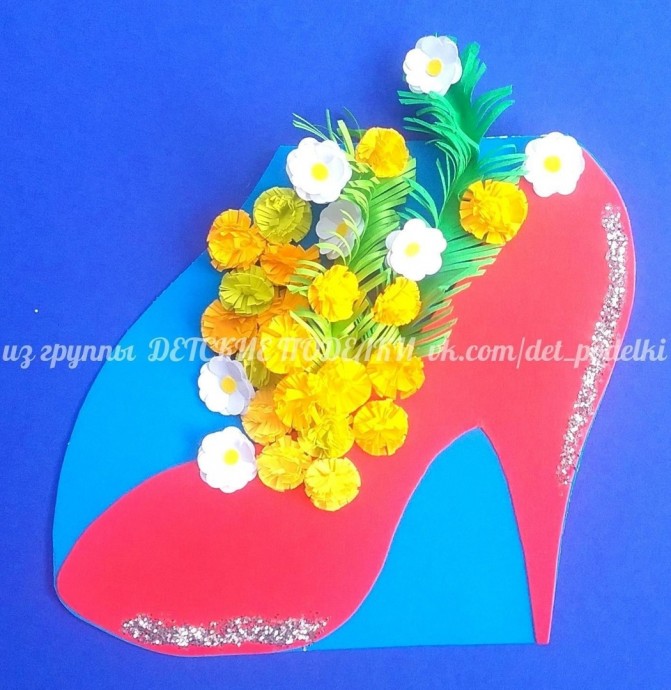 Цветочная туфелька