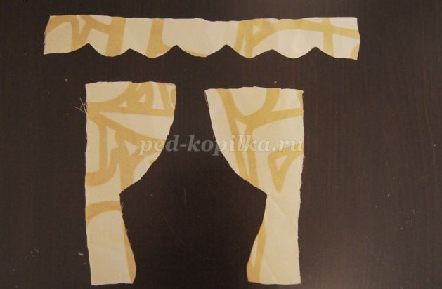 Фиалки из ткани Фиалки из ткани