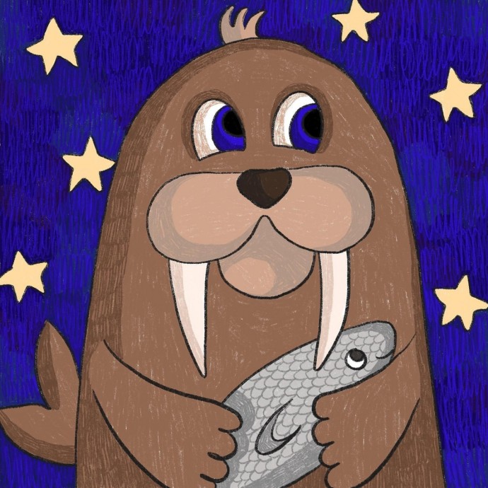 Рисуем с детьми моржа Рисуем с детьми моржа