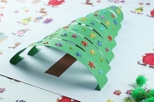 Объёмная новогодняя ёлка Объёмная новогодняя ёлка