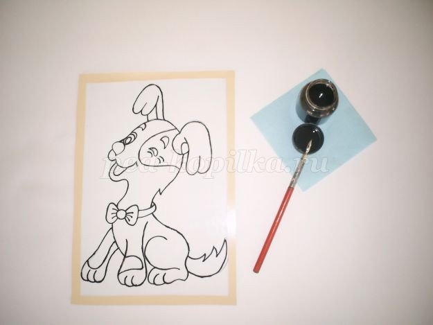 ​Пластилинография: собака