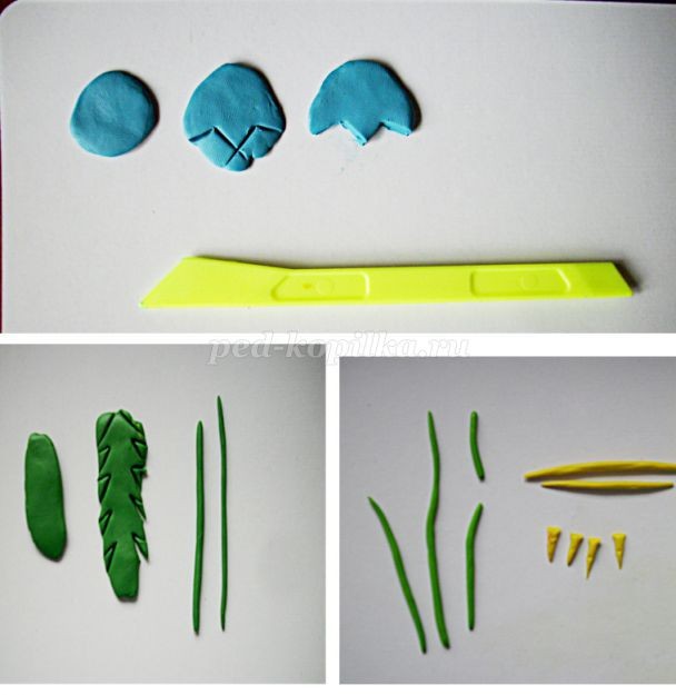 ​Пластилинография: цветущий луг, часть 1