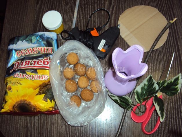 Подсолнух из природного материала: мастер-класс Подсолнух из природного материала: мастер-класс