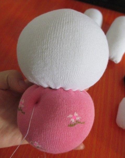 Зайчик из носков Зайчик из носков