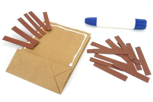 Ёжик из бумажного пакета