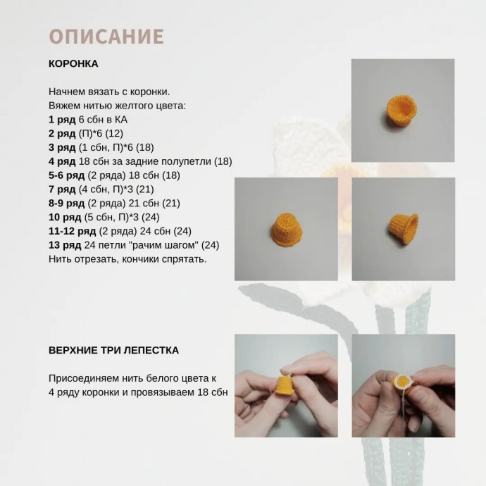 ​Нарцисс из пряжи