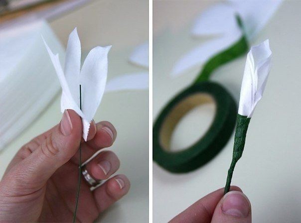 Роза из бумаги