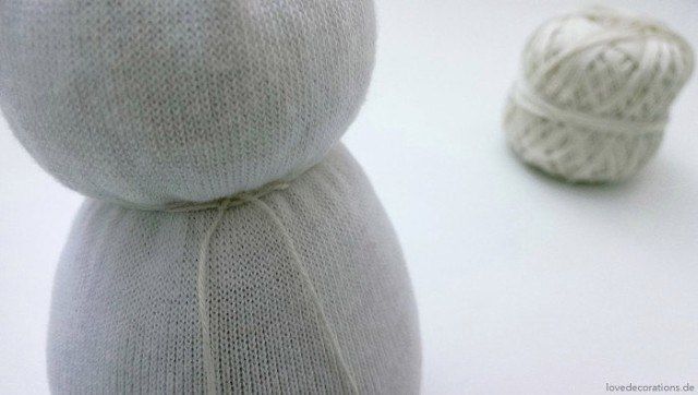 Снеговик из носков Снеговик из носков