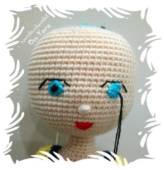 Вышиваем глазки куколке Вышиваем глазки куколке