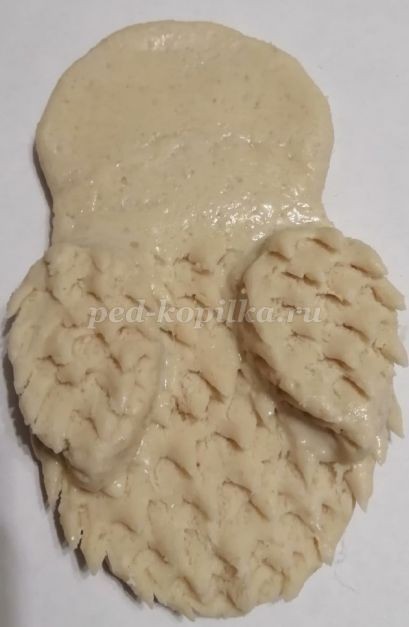 Сова из соленого теста детскими руками Сова из соленого теста детскими руками