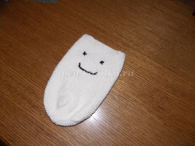 Как связать Снеговика на спицах