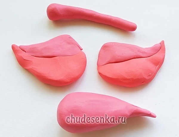 ​Лепим фламинго