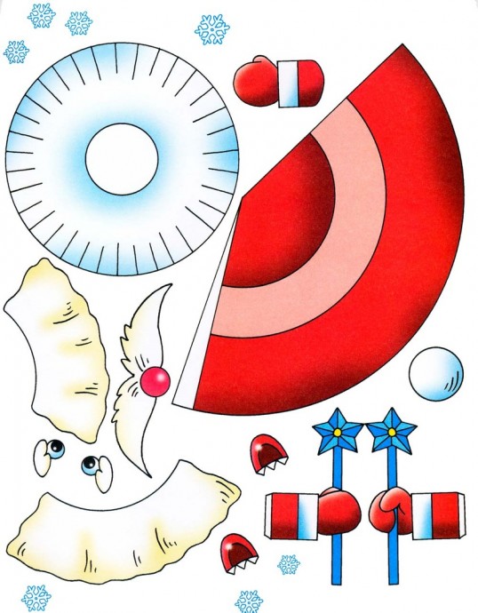 Новогодние фигурки из бумаги