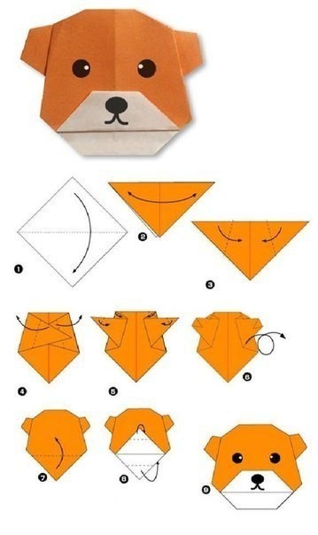 Разные животные в технике оригами