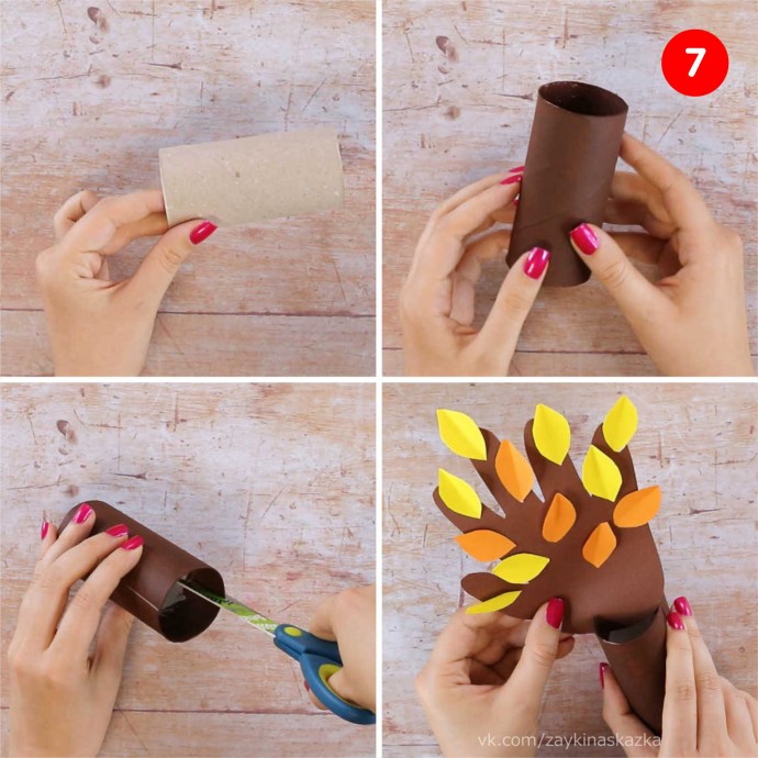 Деревья из ладошек Деревья из ладошек