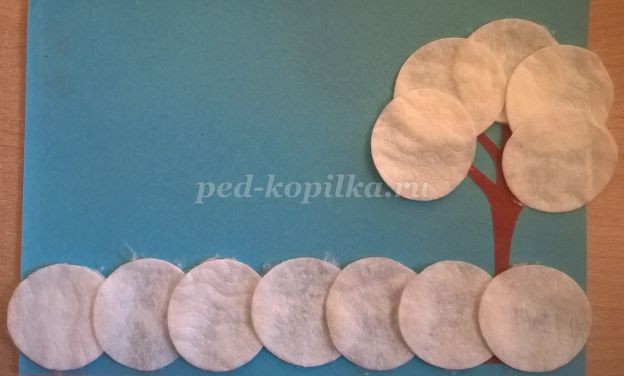 Новогодняя аппликация "Снеговик": часть 1 Новогодняя аппликация "Снеговик": часть 1