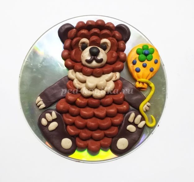 Пластилинография "Медвежонок": часть 3 Пластилинография "Медвежонок": часть 3