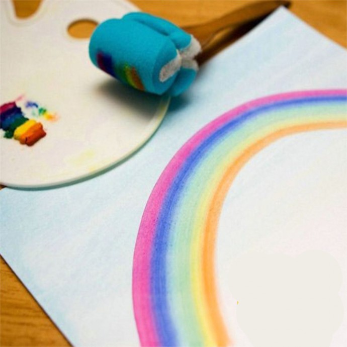 Рисование губкой Рисование губкой