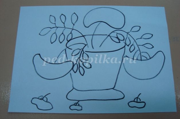 Рябиновый букет в технике торцевания Рябиновый букет в технике торцевания