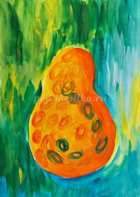 Рисуем грушу гуашью: часть 2 Рисуем грушу гуашью: часть 2