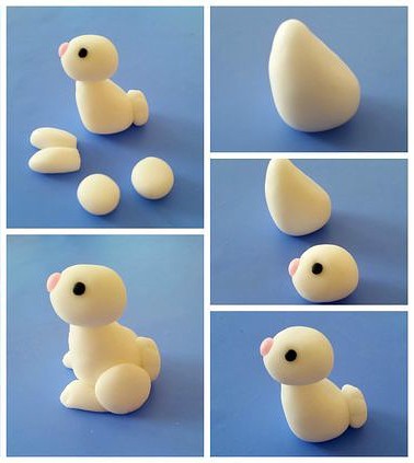 Лепим очаровательного зайчонка Лепим очаровательного зайчонка