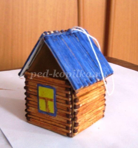 Новогодняя игрушка "Домик из спичек": мастер-класс, часть 2 Новогодняя игрушка "Домик из спичек": мастер-класс, часть 2