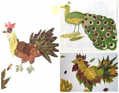 Поделки из осенних листьев Поделки из осенних листьев