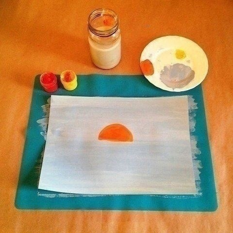 Рисуем закат солнца