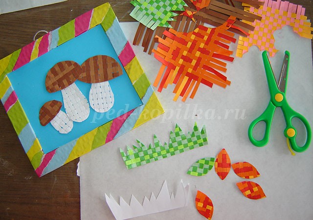 Аппликация: грибы Аппликация: грибы