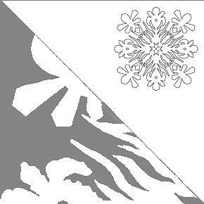 Вырезаем снежинки