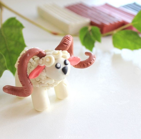 Баран из пластилина Баран из пластилина