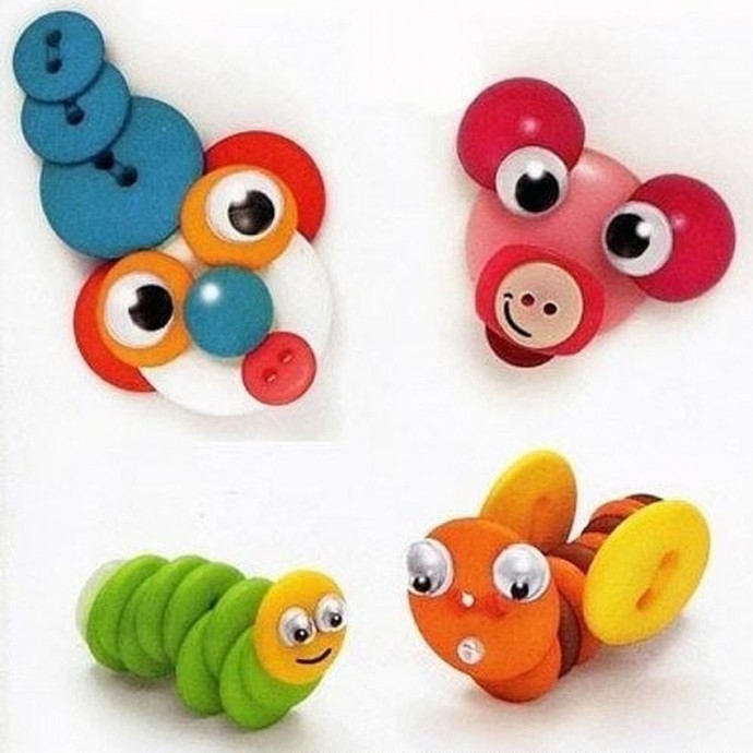 Детские поделки из пуговиц: идеи