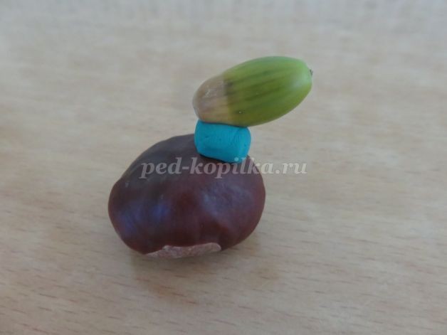 Павлин из природного материала Павлин из природного материала