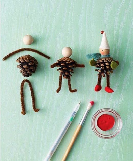 Декор из шишек