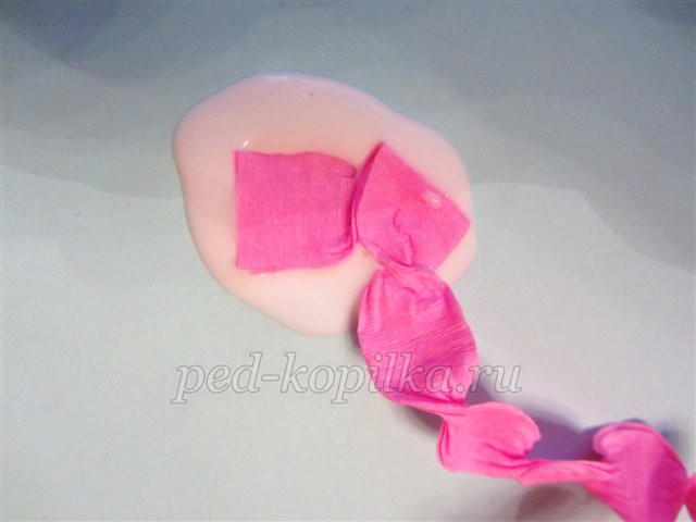 Георгины из гофрированной бумаги: мастер-класс