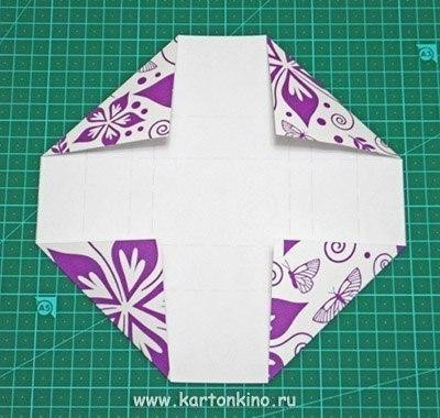 Коробочка для подарка другу в технике оригами
