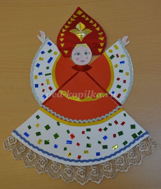 Игрушка из бумаги "Русская красавица": часть 2 Игрушка из бумаги "Русская красавица": часть 2