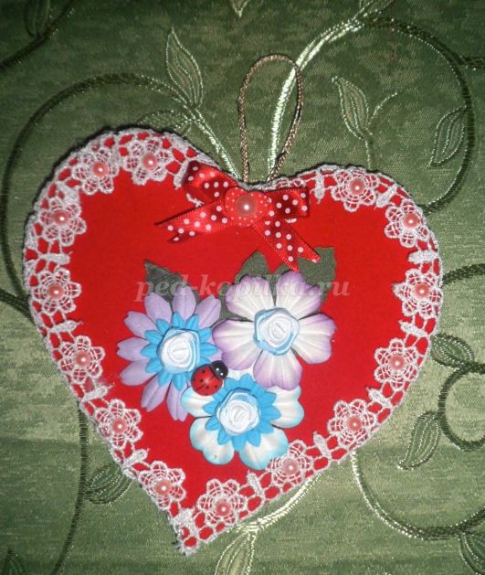 ​Сердечко в технике скрапбукинг: мастер-класс