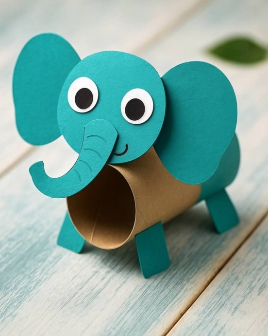 Животные на основе картонных втулок Животные на основе картонных втулок